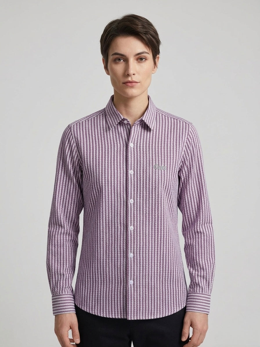 The Purple Linear Shirt